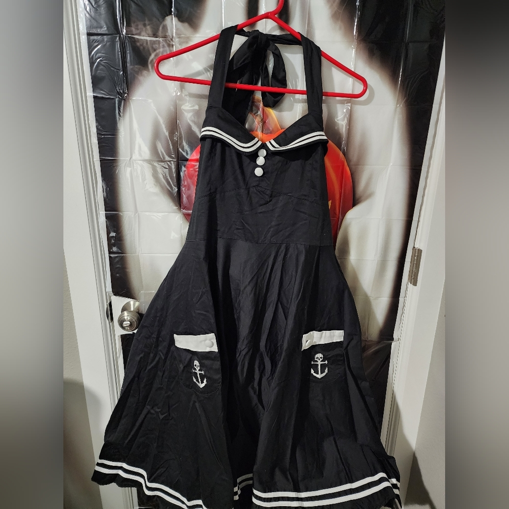 Hell Bunny Vixen Sailor dress 3xl